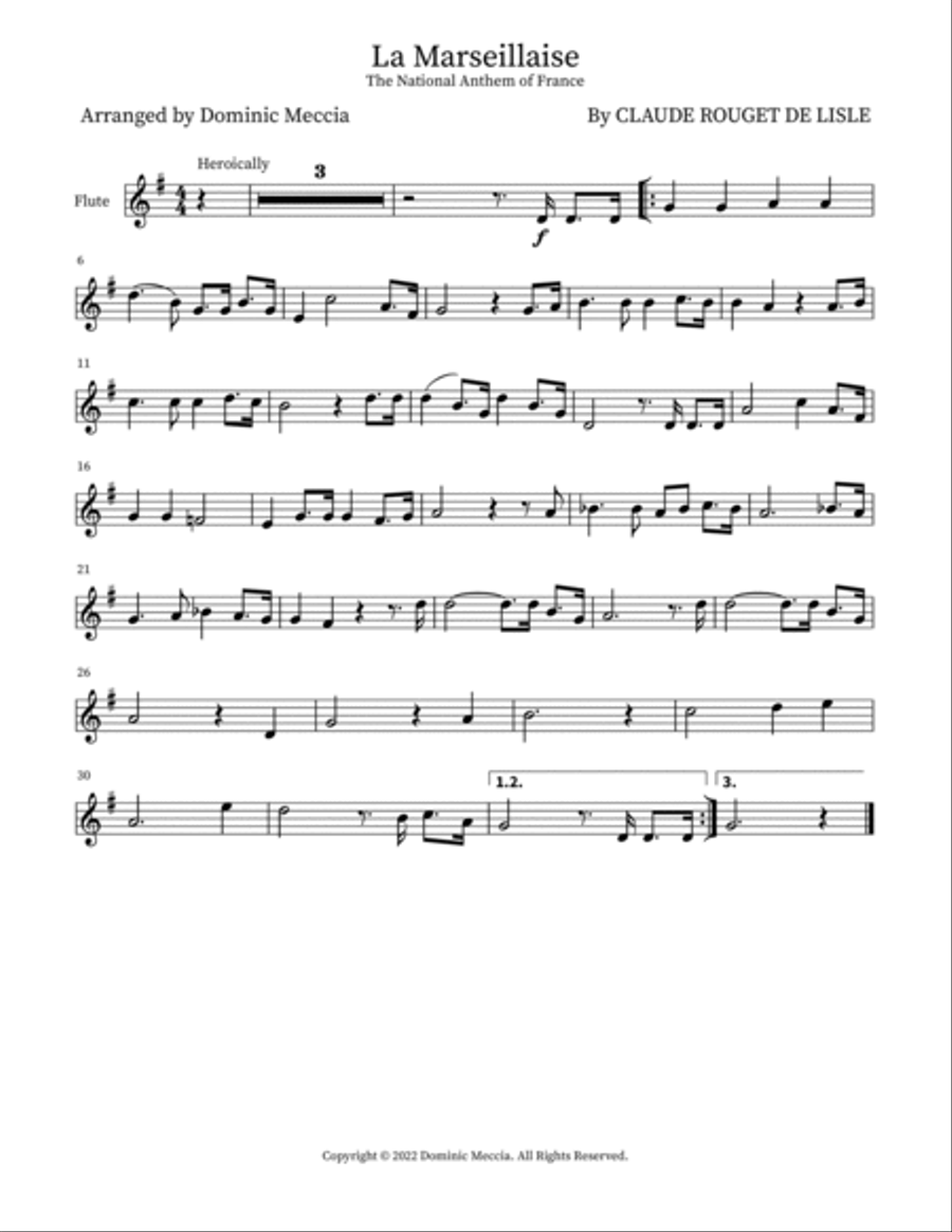 La Marseillaise Small Ensemble scores gallery preview page 4