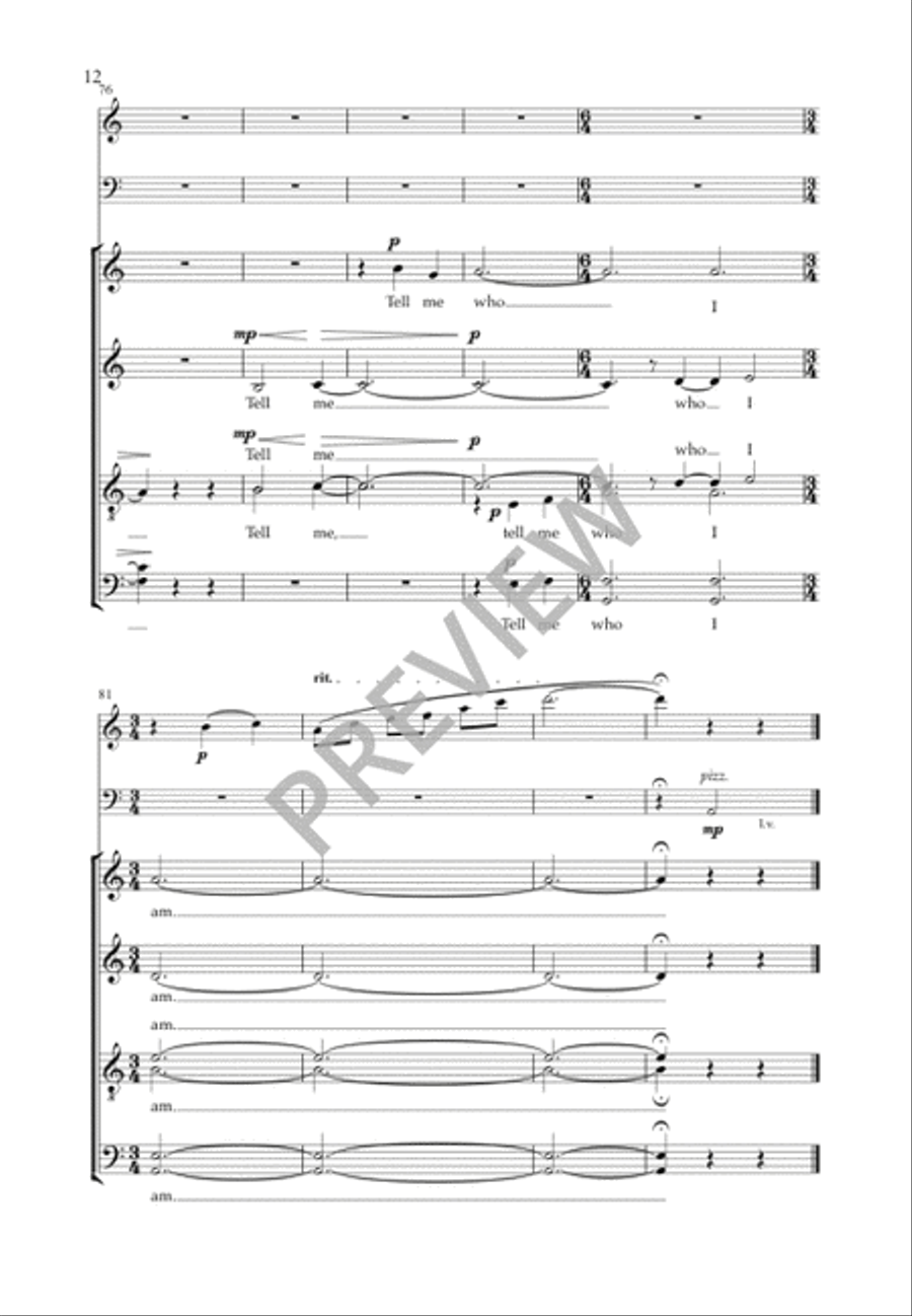 Remembering Remembering 4-Part scores gallery preview page 13