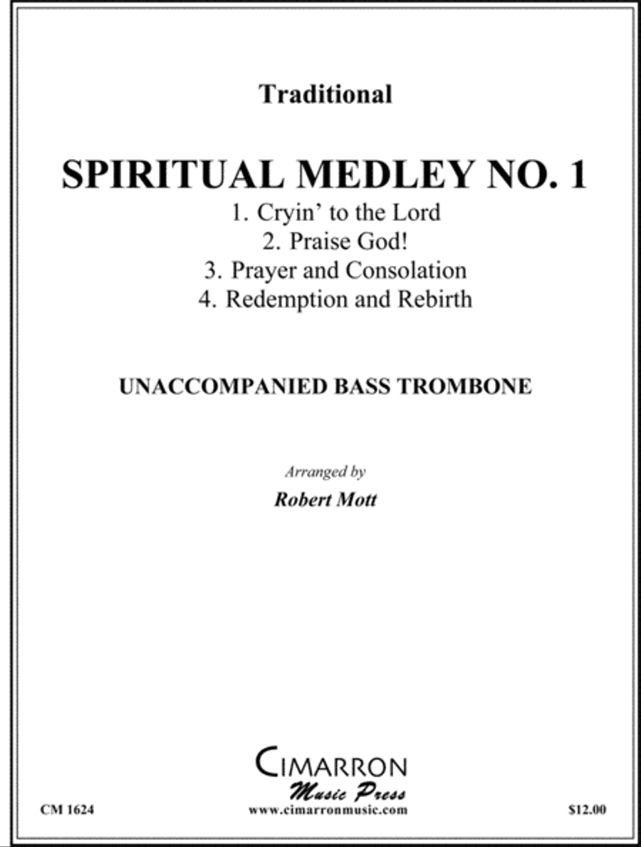 Spiritual Medley No. 1 Bass Trombone scores gallery preview page 1