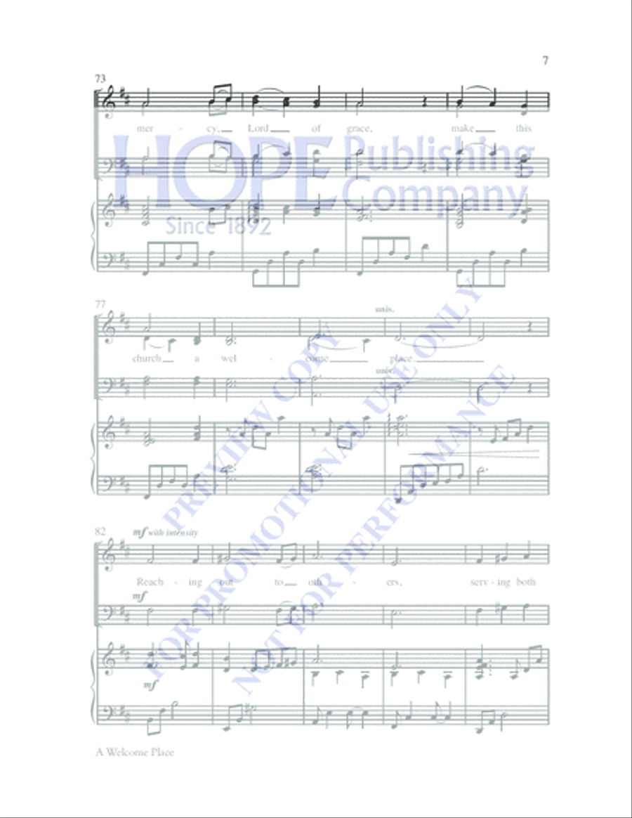 A Welcome Place A Welcome Place 4-Part scores gallery preview page 7