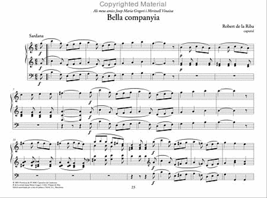 Música per a orgue vol. IV - Sardanes Organ scores gallery preview page 2