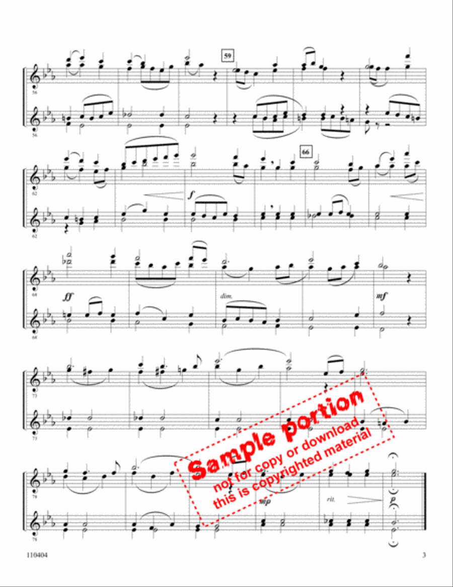 God So Loved The World (unacc) Flute Quartet scores gallery preview page 4