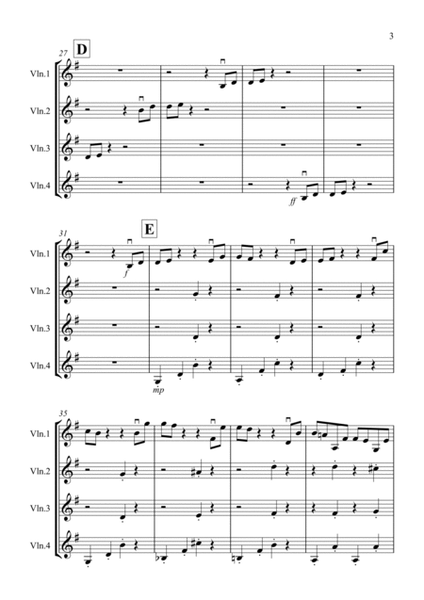 Dance of the Hours for Violin Quartet image number null