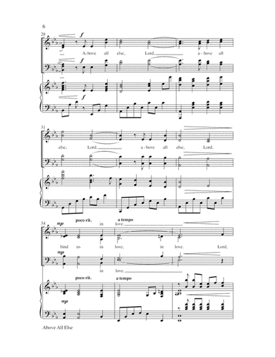 Above All Else 4-Part scores gallery preview page 6