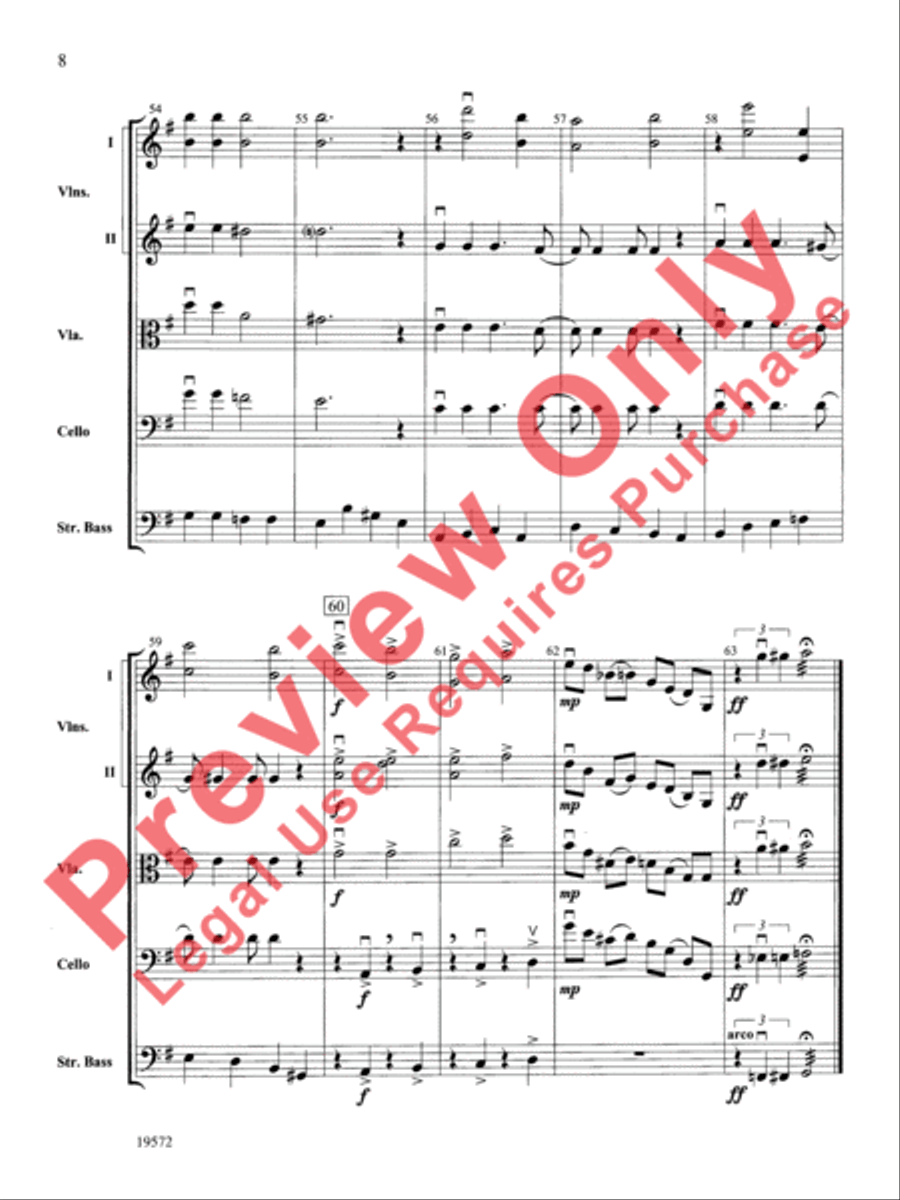 Nobody Knows the Trouble I've Seen String Orchestra scores gallery preview page 9