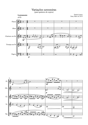 Variações Seresteiras (Woodwind quintet)