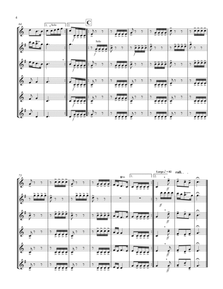 Allegro (from "Sonata for Trumpet") (Bb) (Saxophone Sextet - 1 Sop, 2 Alto, 2 Tenor, 1 Bari) (Alto l image number null