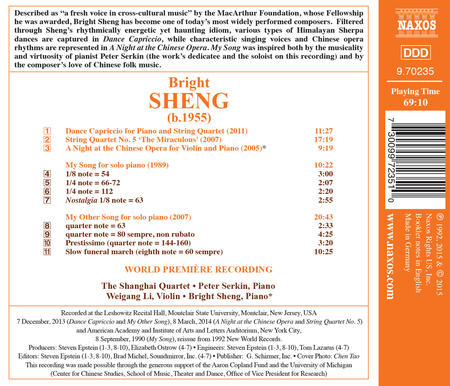 Bright Sheng: A Night at the Chinese Opera image number null