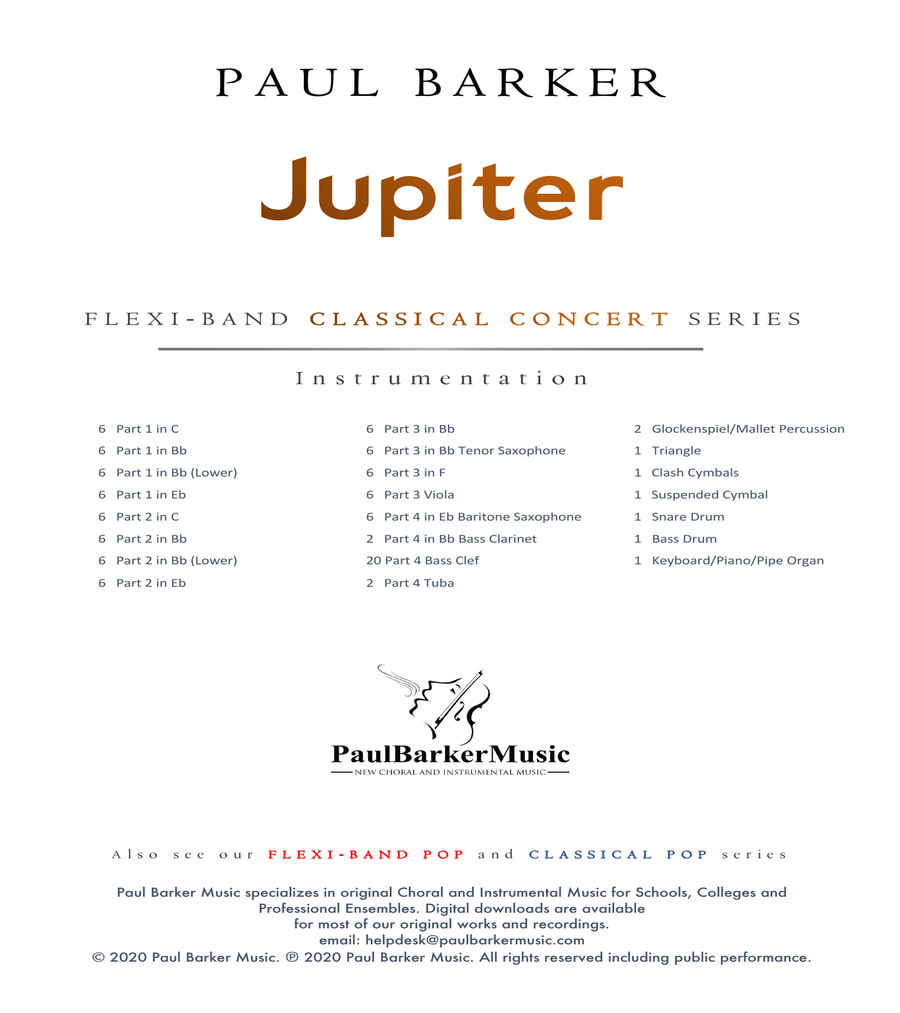 Jupiter - The Planets (Flexible Instrumentation) image number null