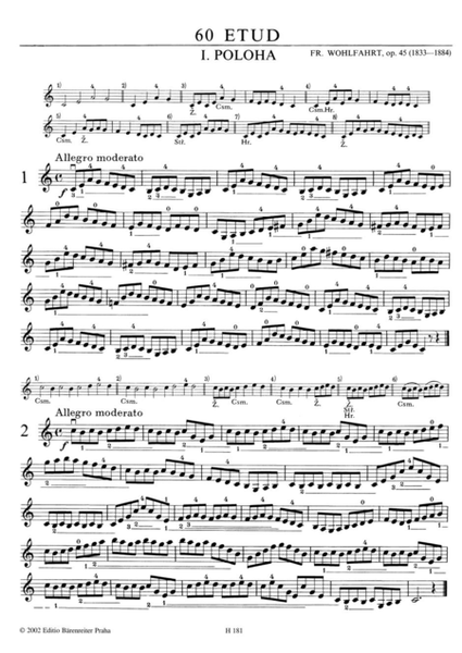 60 Etüden für Violine, op. 45