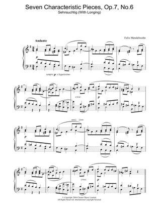 Seven Characteristic Pieces, Op.7, No.6
