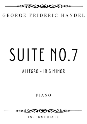 Book cover for Handel - Allegro from Suite No 7 in G Minor HWV 432 - Intermediate