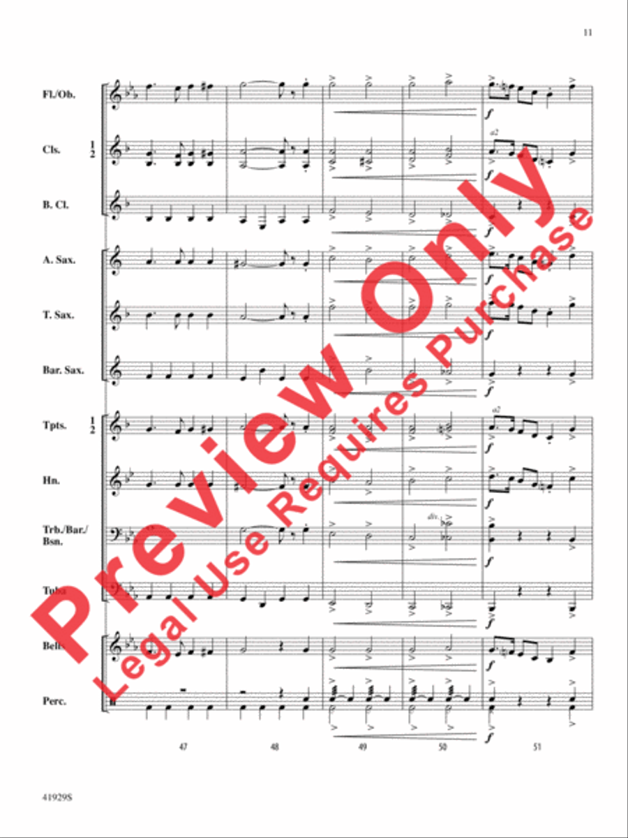 The Collegiate Concert Band scores gallery preview page 12