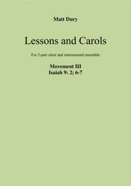 Lessons and Carols: Movement III image number null