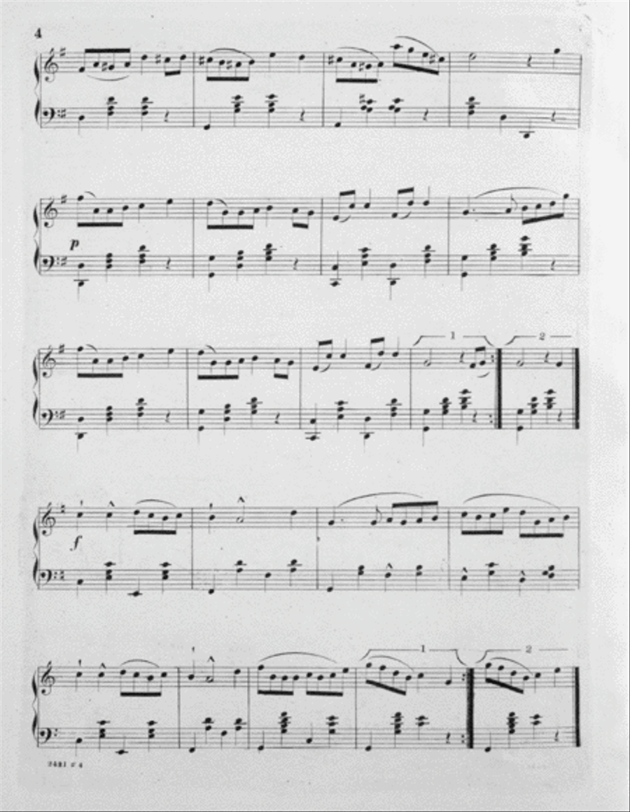 Loves of Long Ago. Schottisch Piano Solo scores gallery preview page 3