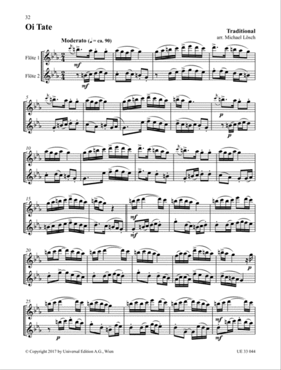 Klezmer Flute Duets Flute Duet scores gallery preview page 14