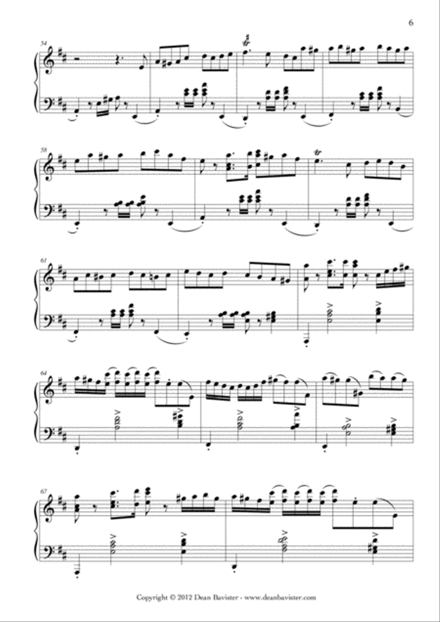 Piano Sonata 2 in D Major (Opus 13) Piano Solo scores gallery preview page 6