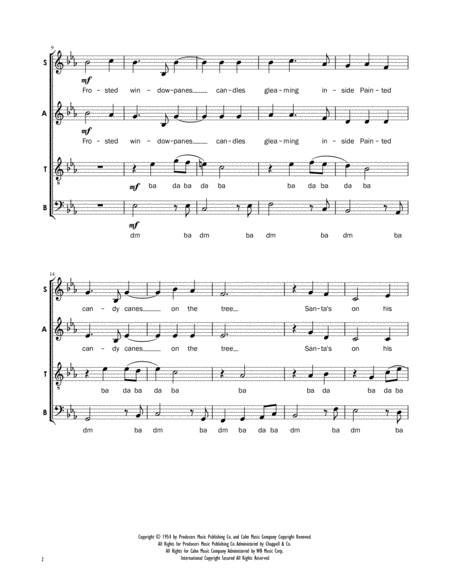 The Christmas Waltz - SATB a cappella image number null