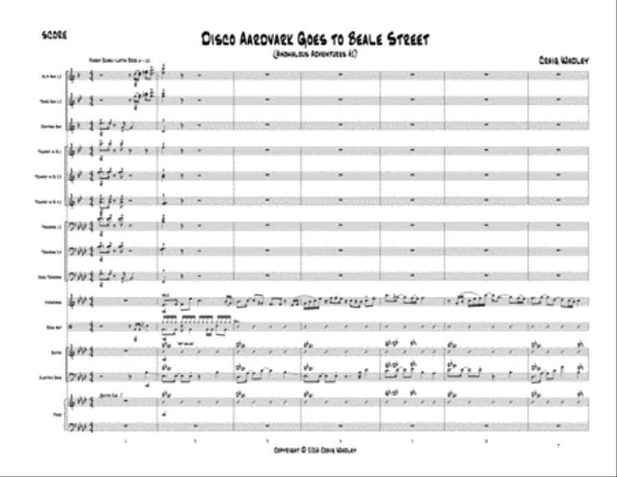 Disco Aardvark Goes to Beale Street Jazz Ensemble scores gallery preview page 4