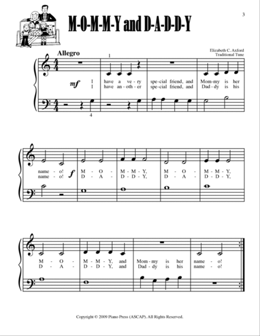 My Mother's Day and Father's Day Fun Book Piano Method scores gallery preview page 4