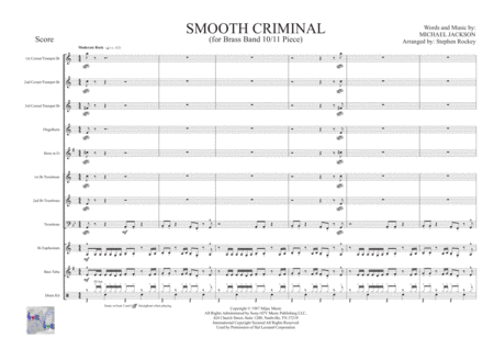 Smooth Criminal for Brass 10/11 piece and percussion image number null