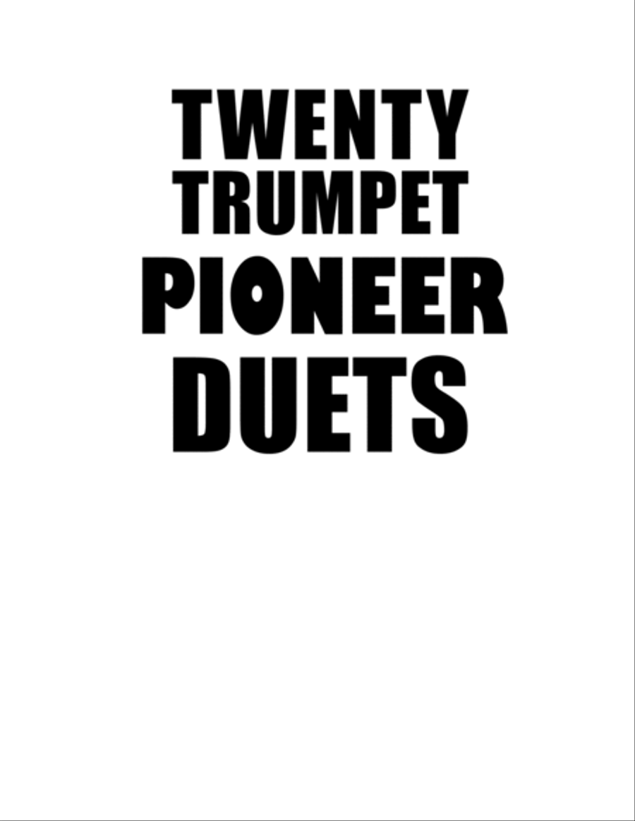 Twenty Trumpet Pioneer Duets Trumpet Duet scores gallery preview page 2