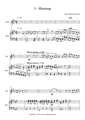 Hinirang - Short Pieces for Violin and Piano