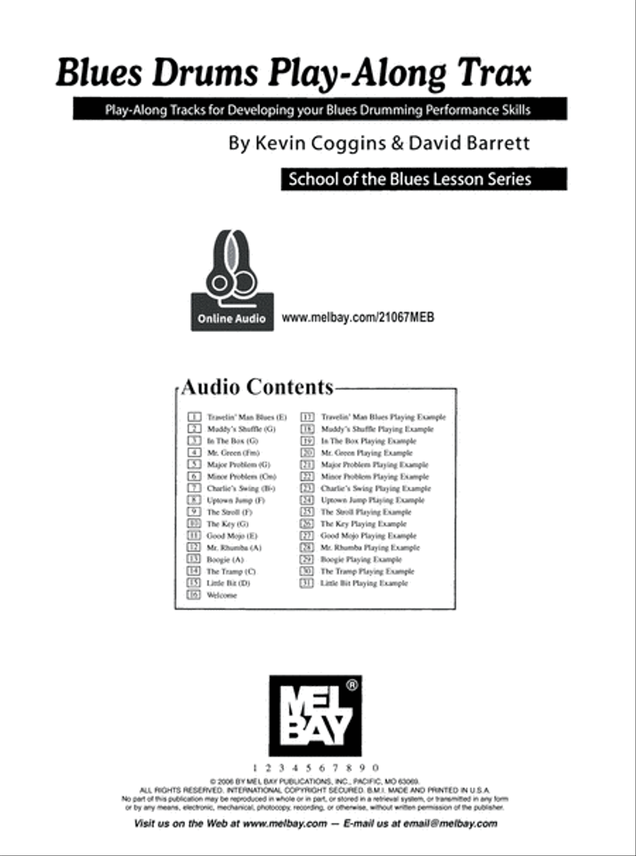 Blues Drums Play-Along Trax Drums scores gallery preview page 2