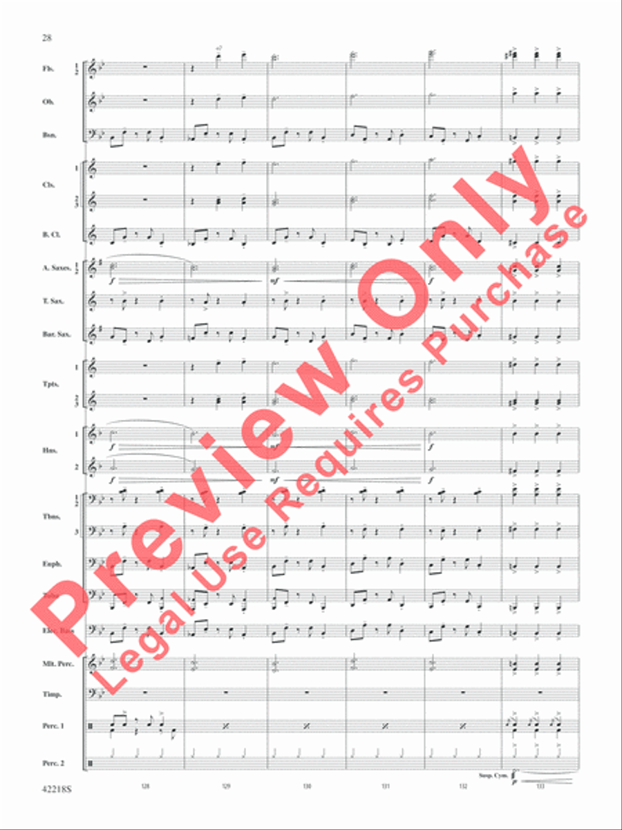 Tower of Power Greatest Hits Concert Band scores gallery preview page 29