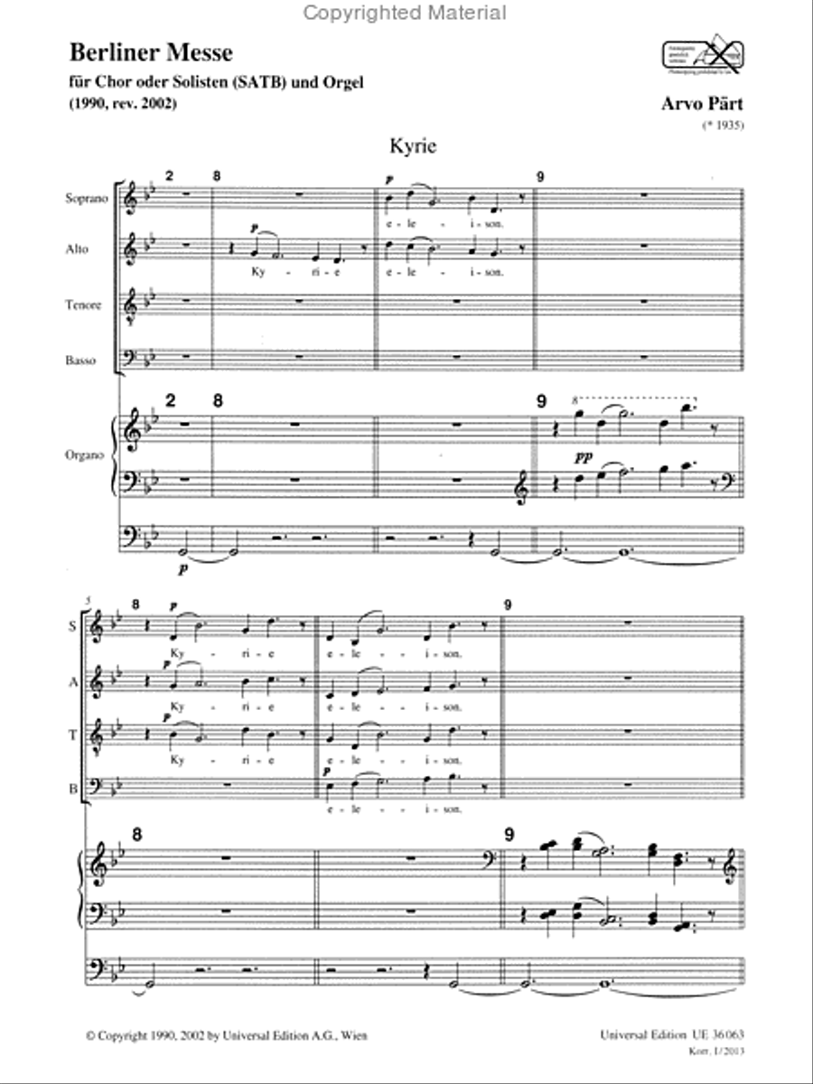 Berliner Messe Berliner Messe 4-Part scores gallery preview page 2