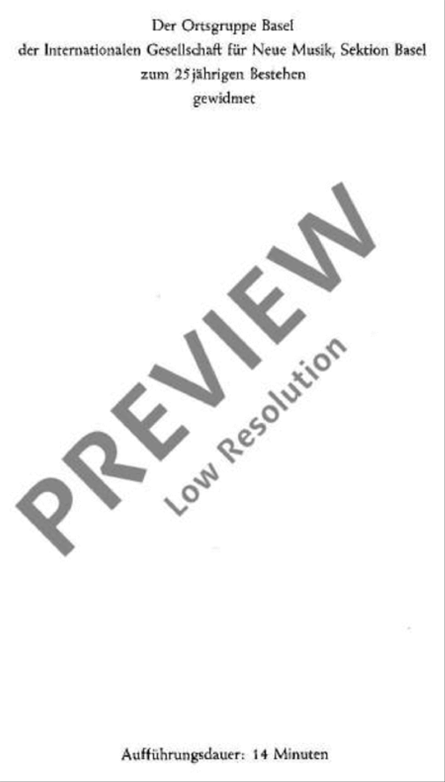 Mitte des Lebens Bass Clarinet scores gallery preview page 4
