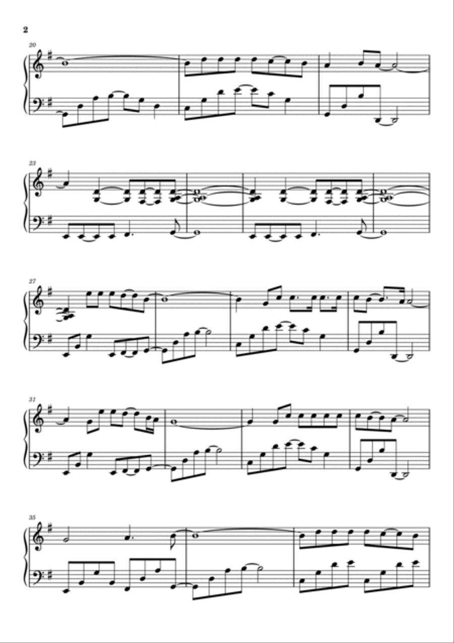 Shallow Piano Solo scores gallery preview page 2