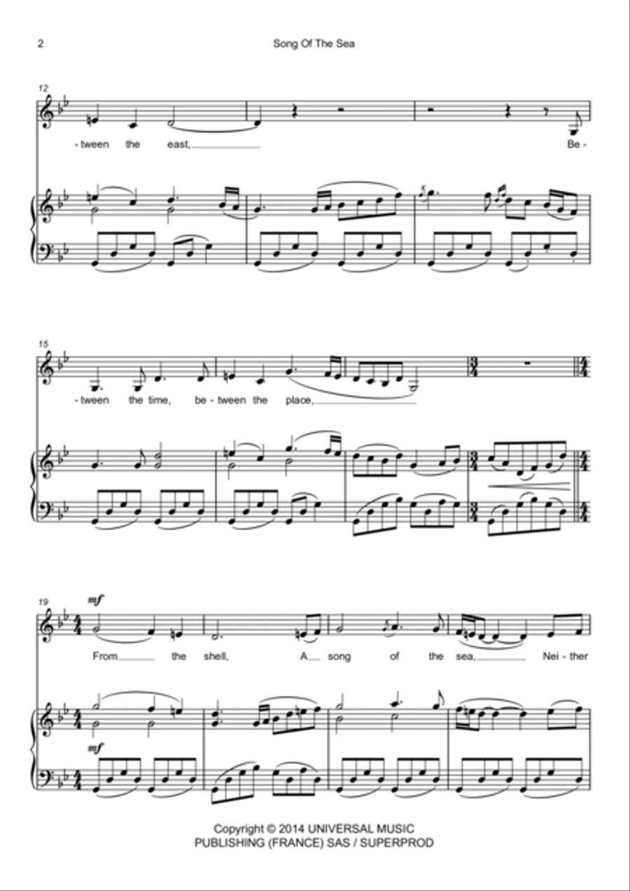 Song Of The Sea Voice scores gallery preview page 2