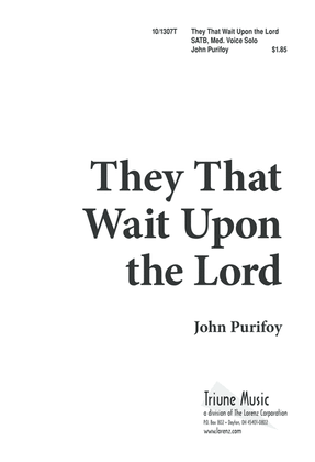 They that wait Upon the Lord