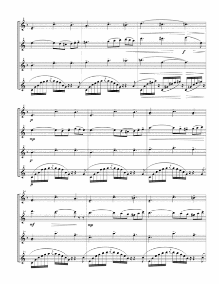 Nocturne from "Carmen Suite No. 2" for Saxophone Quartet image number null