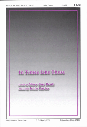 Book cover for In Times Like These