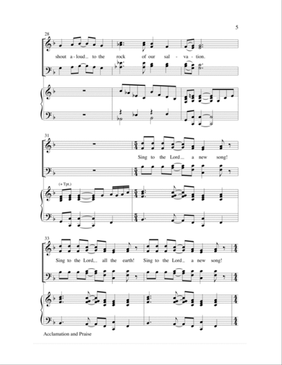 Acclamation and Praise Acclamation and Praise Choir scores gallery preview page 5
