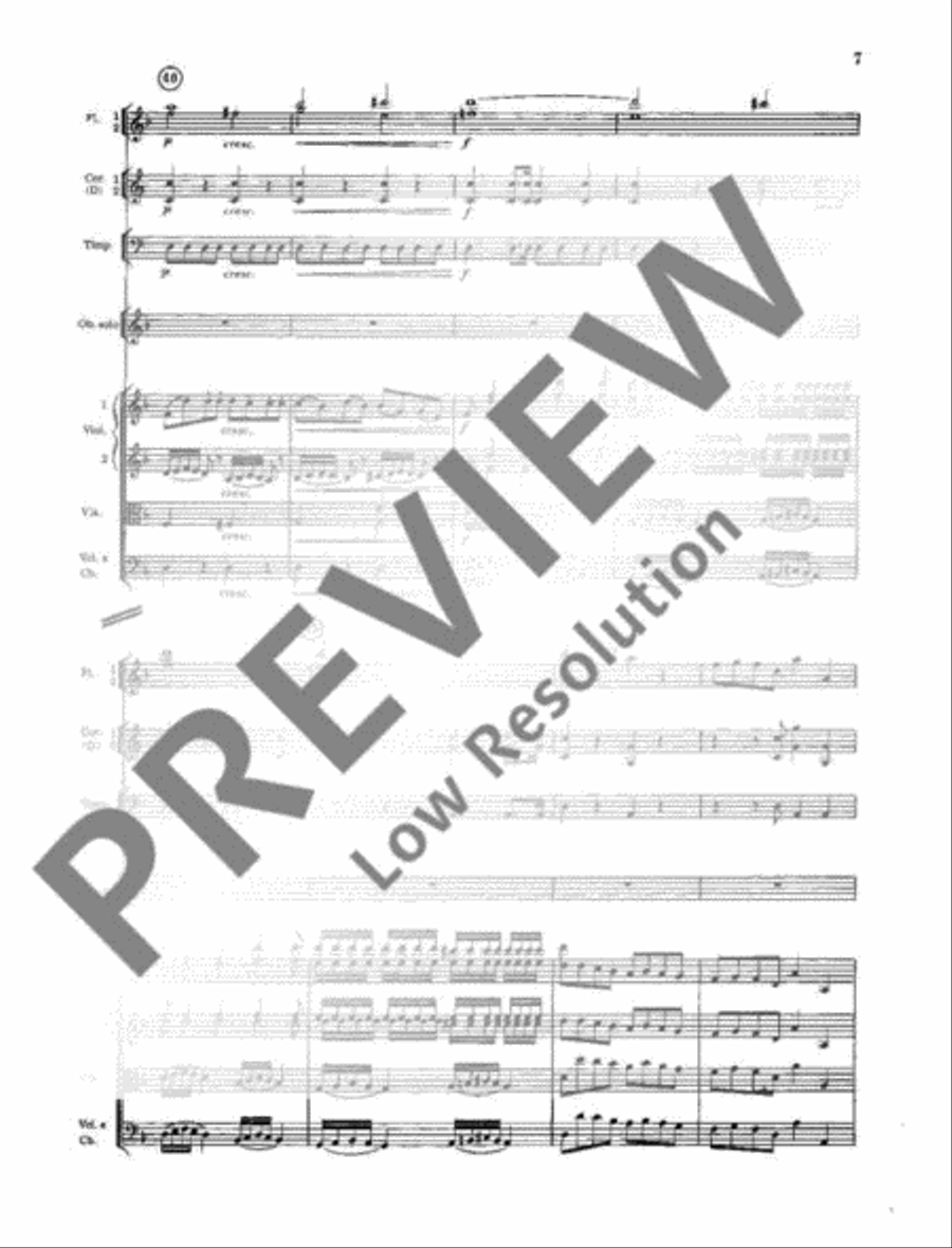 Concerto No. 1 D minor Orchestra scores gallery preview page 8