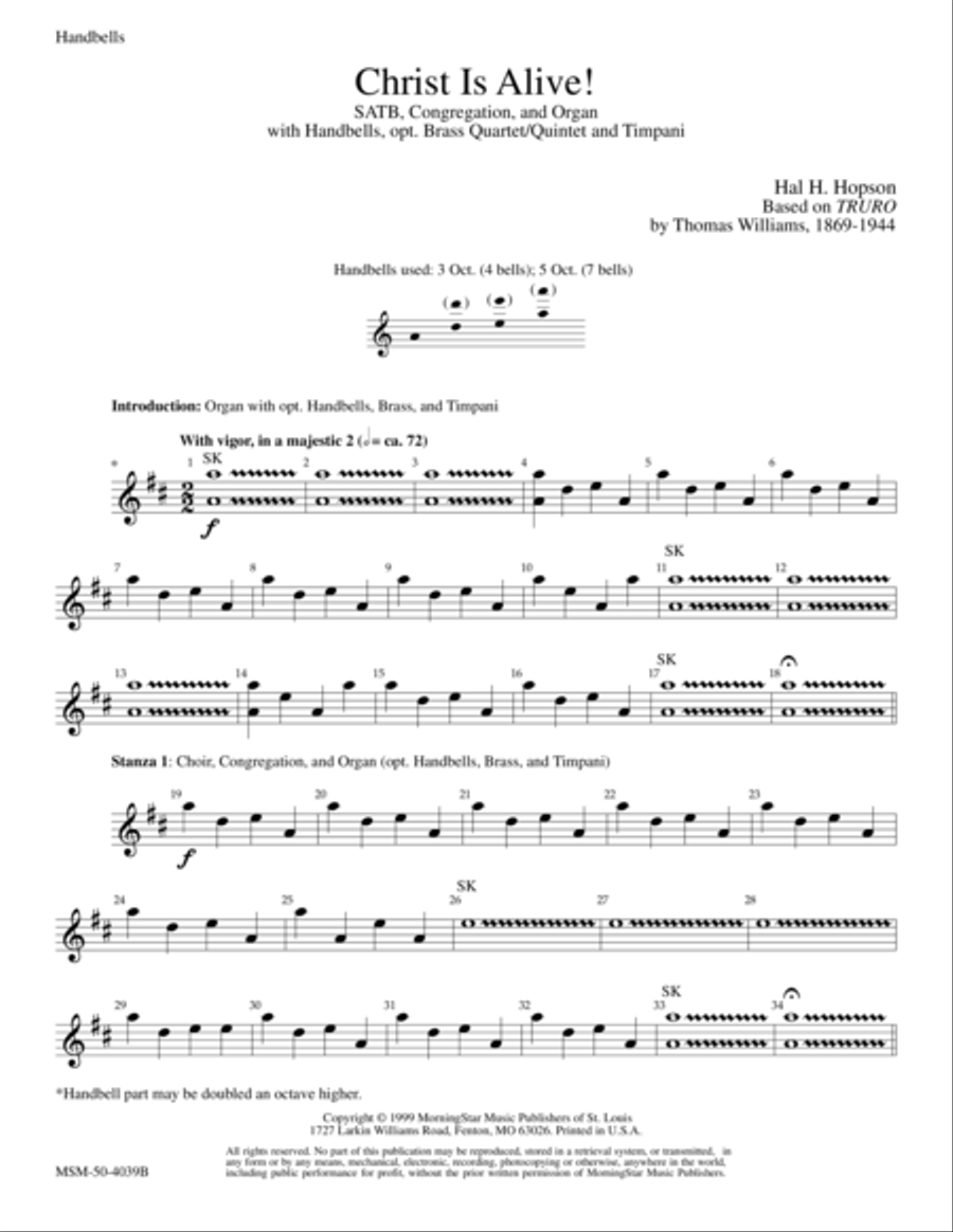 Christ Is Alive! Choir scores gallery preview page 1