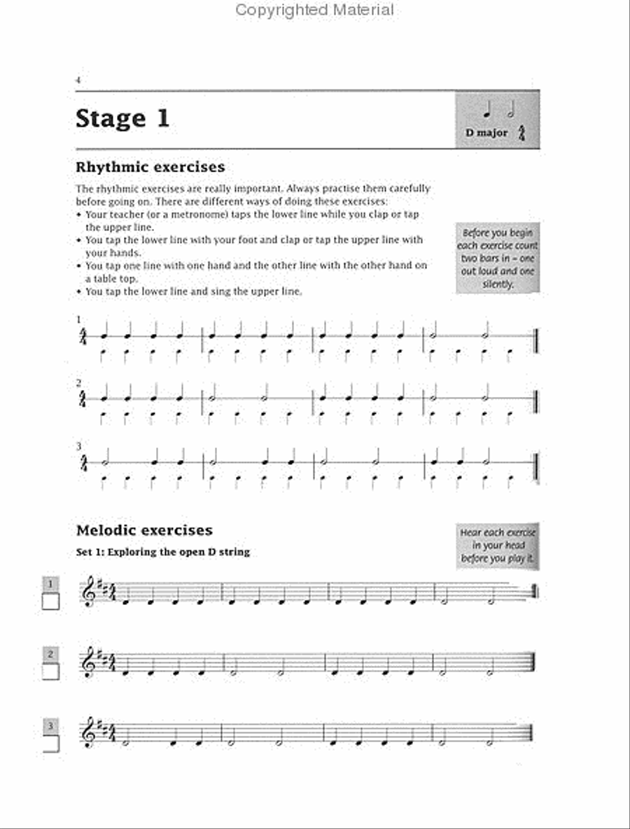 Improve Your Sight-reading! Violin, Level 1 Violin scores gallery preview page 2