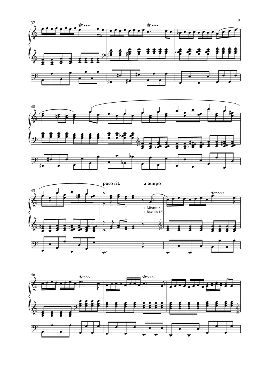fantasie Op bergen en in dalen Organ Solo scores gallery preview page 5