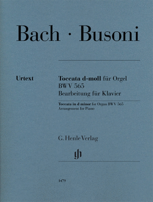 Book cover for Toccata in D Minor for Organ, BWV 565