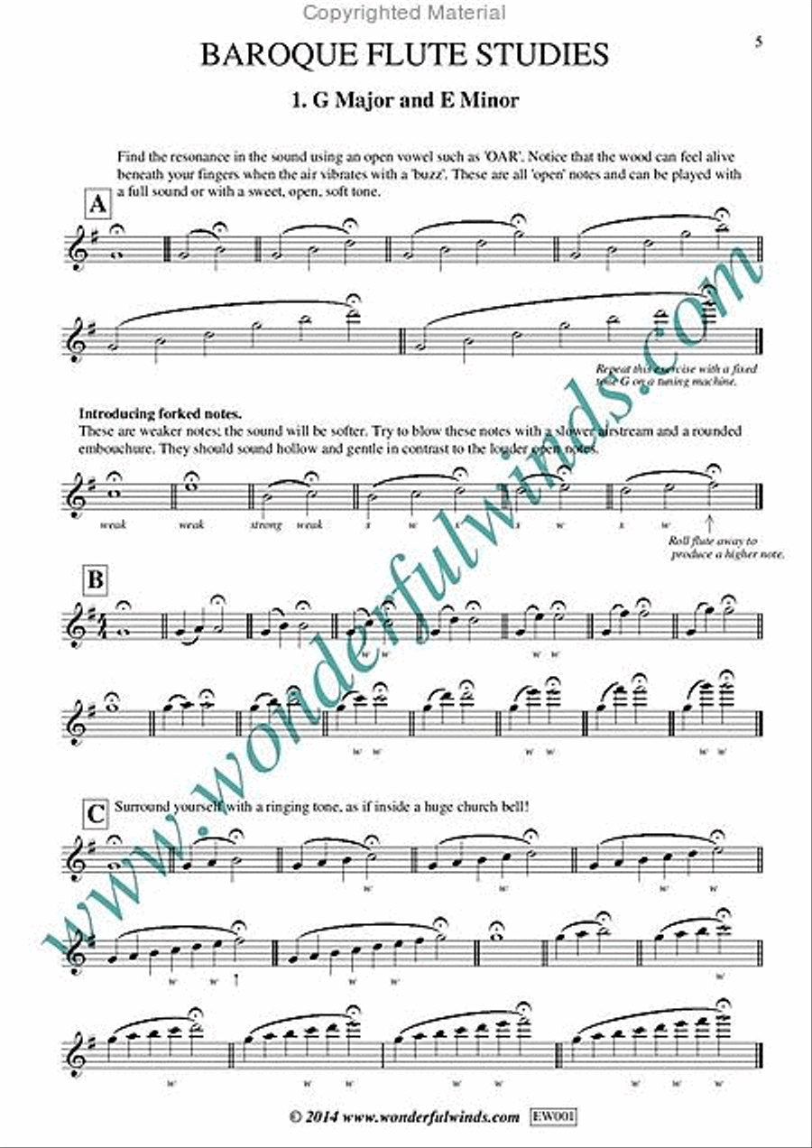 Baroque Flute Studies Flute scores gallery preview page 2