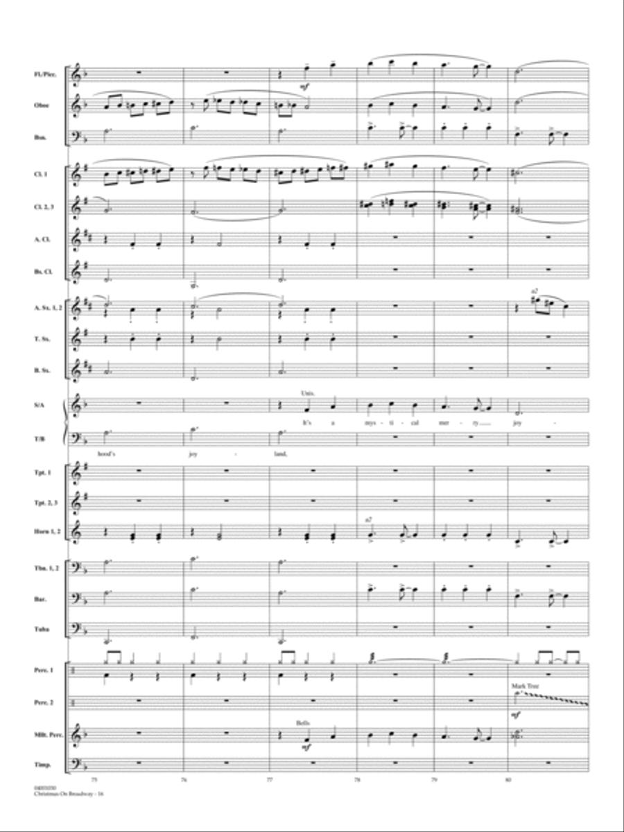 Christmas on Broadway - Full Score Choir scores gallery preview page 16