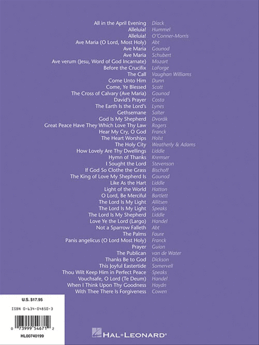Sacred Solos for All Ages - High Voice High Voice scores gallery preview page 2