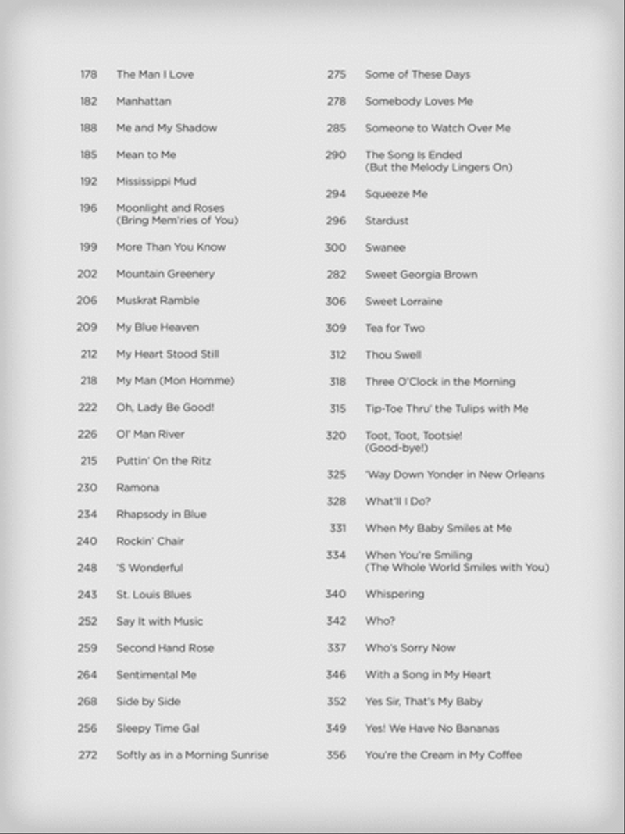 Songs of the 1920s Easy Piano scores gallery preview page 3