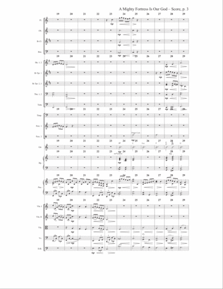 A Mighty Fortress Is Our God Full Orchestra scores gallery preview page 5