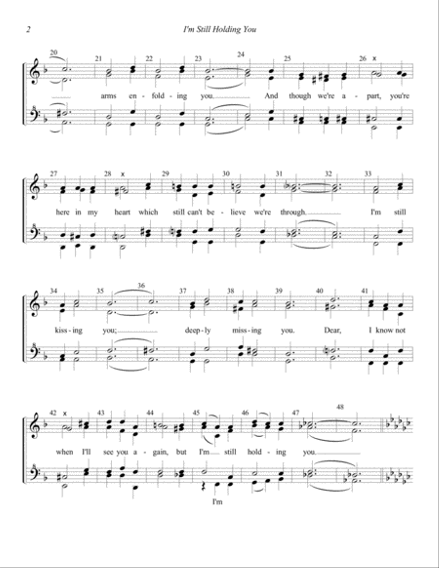 I'm Still Holding You SSAA scores gallery preview page 2