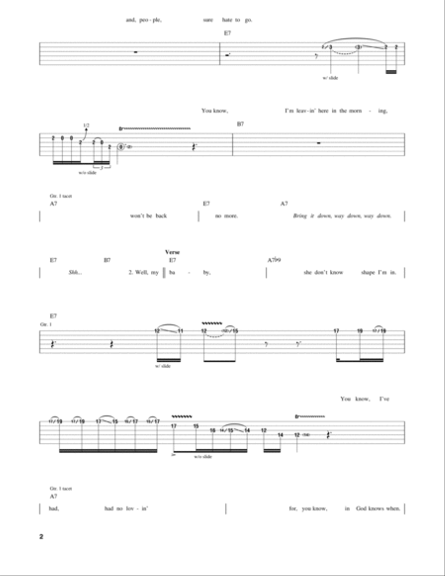 My Home Is On The Delta Electric Guitar scores gallery preview page 2
