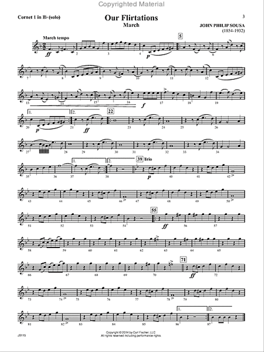 John Philip Sousa March Collection Concert Band scores gallery preview page 2
